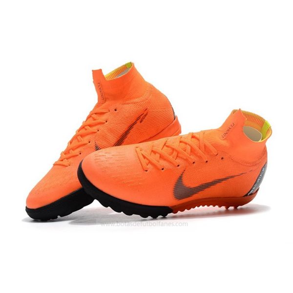 Nike Hombres Mercurial SuperflyX VI Elite TF Naranja Negro